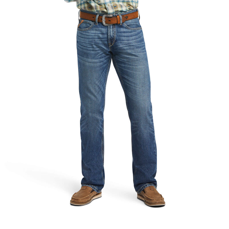 Ariat Jeans Herren - M7 Slim Merrick Stackable Straight Leg Blau ( TBZSX-5786 )